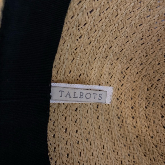 Talbots Women's Straw Hat with Black Ribbon - Picture 4 of 5